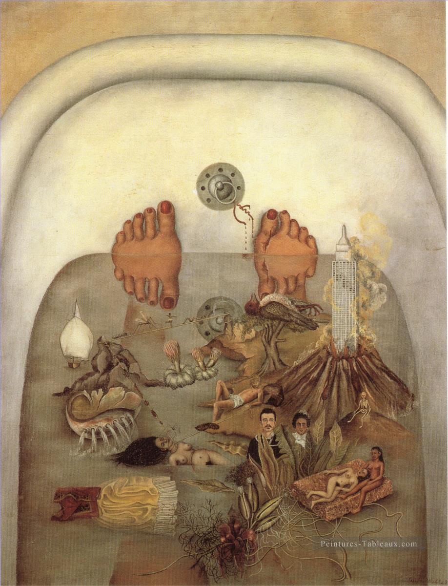 Ce que l’eau m’a donné féminisme Frida Kahlo Peintures à l'huile